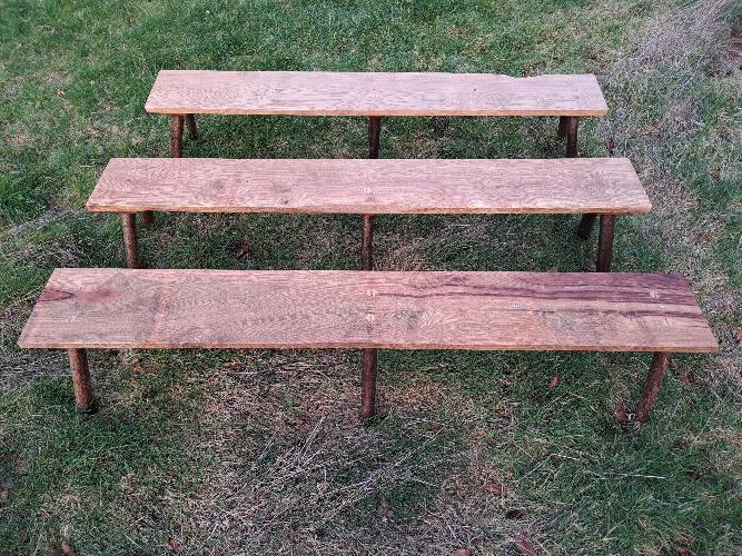 Beautiful Benches for Hire Beautiful sculptural wooden benches for hire